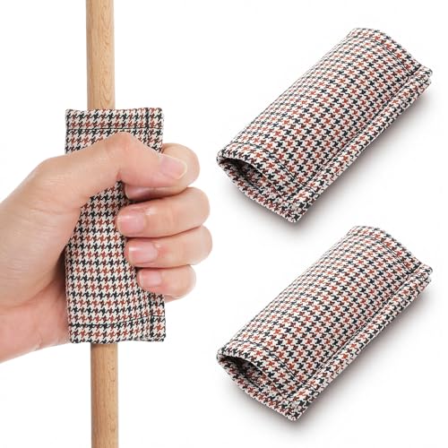 2 Pcs Billiard Cue Slicker Reusable Pool Cue Cleaning Cloth Polyester Burnisher Shaft Cloth Set for Pool Stick Billiards Accessories