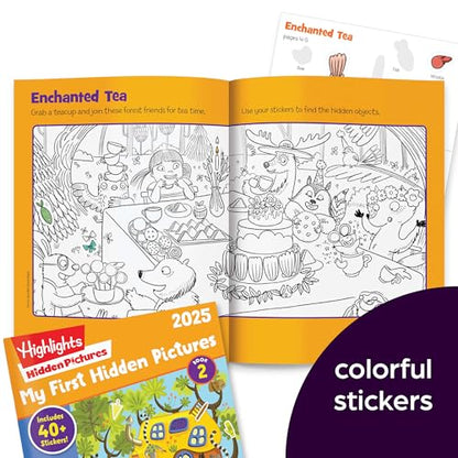 Highlights My First Hidden Pictures 2025 Activity Books for Kids Ages 3-6, 4-Book Set of Travel-Friendly Screen Free Seek and Find Fun with Stickers
