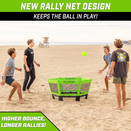 GoSports Slammo Rally - Vertical Net for Longer Rallies - Choose Original or Hardcourt Roundnet Game Set - style: Original
