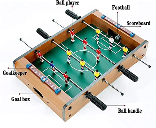 Tabletop Foosball Table- Portable Mini Table Football/Soccer Game Set with Two Balls and Score Keeper for Adults and Kids
