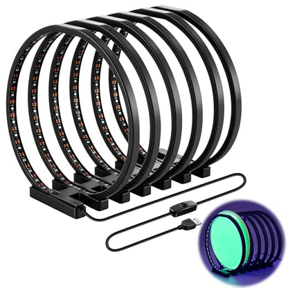 Spiral Disc Golf UV Charging Station, Fast Multi Disc Charging for Luminous Glow Discs, USB Powered Portable Night Play Accessory, Hands Free for Outdoor Practice & Tournaments