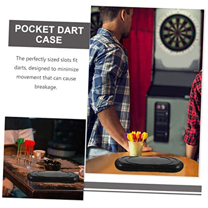 3pcs Dart Storage Box Hard Shell Case for Darts Portable Case for Accessories Lightweight and Slots for