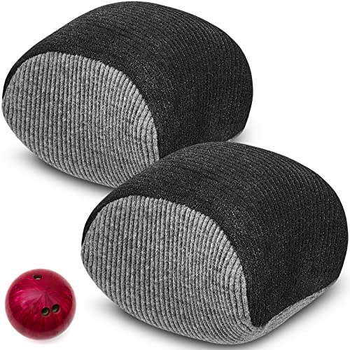 Lewtemi Microfiber Ultra Dry Bowling Grip Ball, 2 Pcs Microfiber Bowling Rosin Bags for Hands for Golf Lifting Rock Climbing Tennis Gymnastics - color: Black and Gray