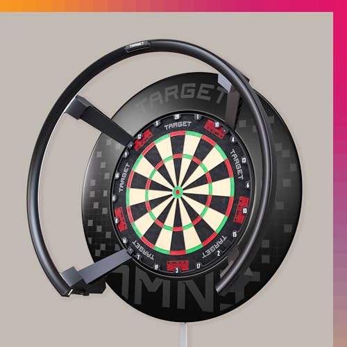 Target Darts Omni Auto Scoring Camera System Surround LED Light | Automatic Scorer, Magnetic Dartboard Ring Lighting, Records Dart Scores, Fits All Dartboards | Ultimate Home Bundle - style: Omni Home Set Up