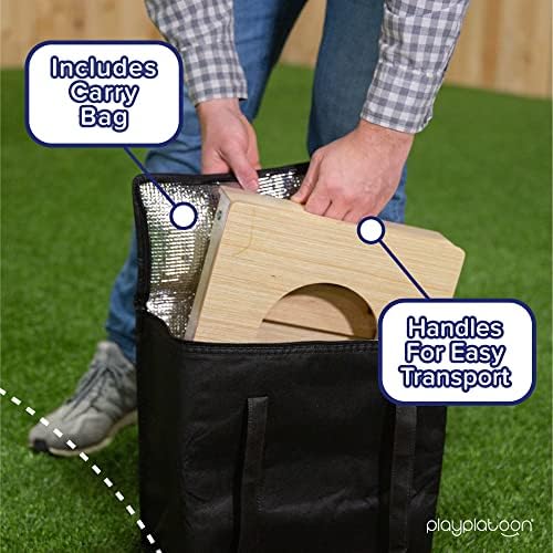 Play Platoon Cornhole Airmail Box- Folding Set of 2- Perfect for Practice- Bag Toss Training for Competitive Cornhole Players, Practice Your Airmail Shot Improve Skills, Board only, Bags not Included - style: 2 Pack - Travel / Folding