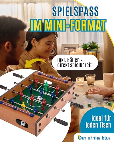 Wooden Tabletop Football, Kicker, ca. 33 x 21 cm