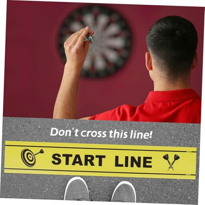 Dart Floor Markings Notice Line Floor Sticker for Dart Throwing Game Supplies