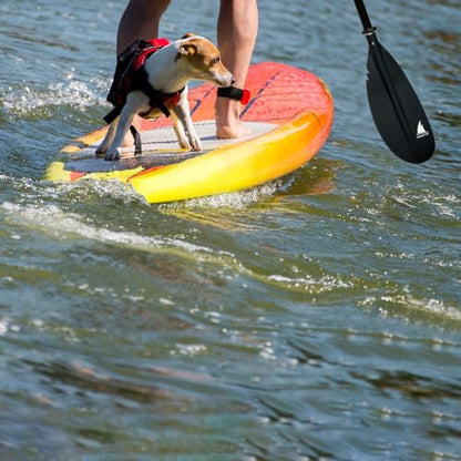 Karltion Kayak Paddle - Adjustable 2 Pieces Aluminum Alloy Shaft with Glass Fiber Blade for Surfing,Oar Fishing Easy Packable Travel - color: Black, size: 86"-1 paddle