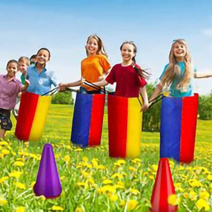 Outdoor Games, Potato Bag Competition Bag Games, Egg and Spoon Competition Party Ring Bean Bag Throwing Cones, Birthday Party Outdoor Game Supplies prizes