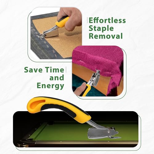 Pool Table Felt and Bumper Kit Felt for Billiard Cloth with Pool Table Bumpers and Cushions Facing, 6 Pcs Cloth Strips and Staple Remover - color: Green, size: 8FT + 42'' Bumpers
