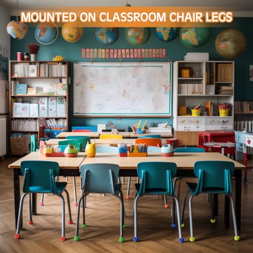 Poen 48 Pcs Precut Tennis Balls Bulk Furniture Tennis Balls for Chairs Chairs Leg Floor Protector Foot Covers Glide Coverings for Classroom Furniture Legs Protectors