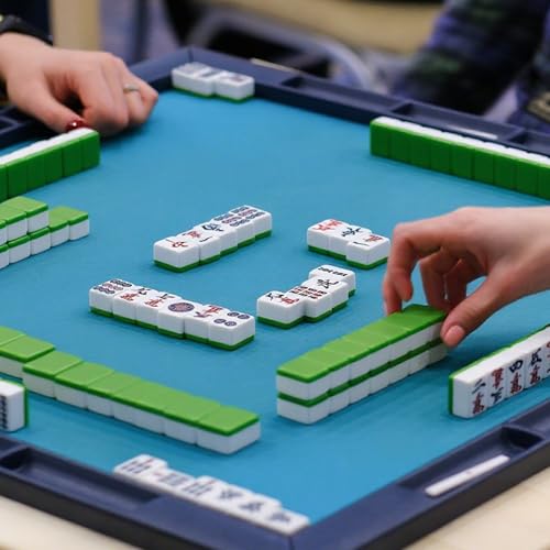 Mini Chinese Mahjong Set - 144pcs Traditional Travel Game with Case, Portable Small Mahjong for Beginners - Travel Mahjong Set (0.94 × 0.67 × 0.47) - size: 0.94 × 0.67 × 0.47-Mini Chinese Mahjong Set