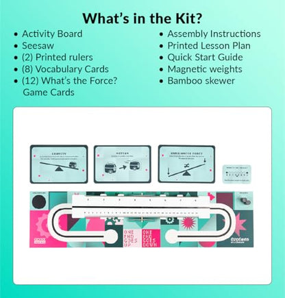 Ozobot OzoGoes On A Seesaw STEAM Kit | Ages 8 and Up | Learn Simple Machines, Levers, and Critical Thinking | Hands-On STEM Learning for Classrooms and Homeschool