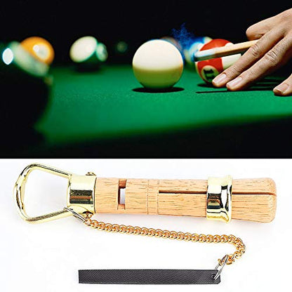 Demeras Snooker Cue Tip Clamp Standard Wooden Cue Tip Clamp Repair Tool with Coil File for Snooker Cues 10MM & 11MM
