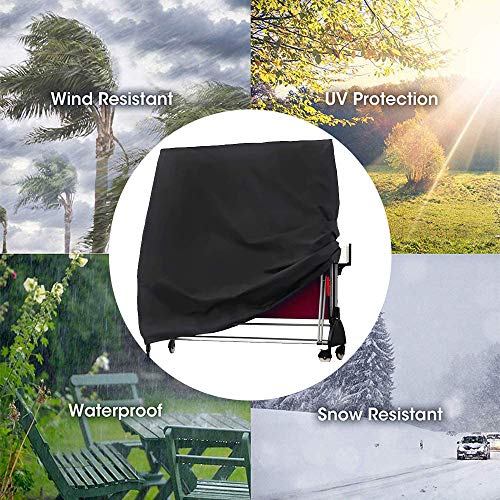Patio Table Tennis Table Cover Waterproof Ping Pong Table Protective Covers for Indoor Outdoor Foldable Table Tennis