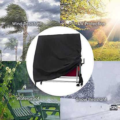 Patio Table Tennis Table Cover Waterproof Ping Pong Table Protective Covers for Indoor Outdoor Foldable Table Tennis