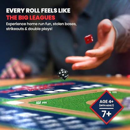 MasterPieces Baseball Dice Board Game - Realistic Gameplay, Family Fun for Adults & Kids, 2-8 Players, Ages 6+ - style: Baseball
