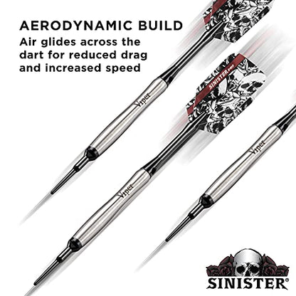Viper Sinister 95% Tungsten Soft Tip Darts - size: 18 grams, style: Contoured Barrel