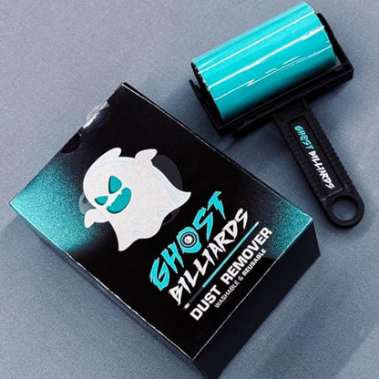 Ghost Billiards Table Dust Remover – Washable Roller Cleaner for Pool, Billiards, and Gaming Tables – Reusable Lint & Dust Cleaning Tool, Felt Safe, Cue Sports Accessory