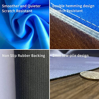 Generic Gaming Chair Mat for Hardwood Floor, Non-Slip Round Office Chair Mat, 47" Blue - color: Gaming 01