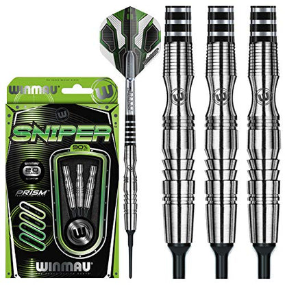 Winmau Darts - Sniper | Wildcats | Blackout - 90% Tungsten Soft Tip Darts - Includes Dart Flights and Shafts - size: 20g