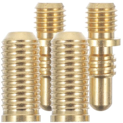Totority Billiard Cue Joint Screws 2 Sets Heavy Duty Copper Pool Cue Extension Hardware, Professional Snooker Connecting Pins for Repair & Shaft Extension, Replacement Accessories