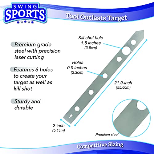 Swing Sports Axe Target Template Stencil - Throwing Knives and Axe Throwing Targets Template Tool for Axe Throwing Game