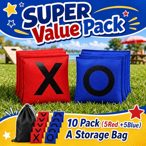 Bean Bags for Tossing,Kanosan Outside Field Day Birthday Party Backyard Family Reunion Carnival Yard Lawn Easter Fall Festival Beach Fun Games