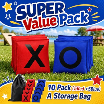 Bean Bags for Tossing,Kanosan Outside Field Day Birthday Party Backyard Family Reunion Carnival Yard Lawn Easter Fall Festival Beach Fun Games