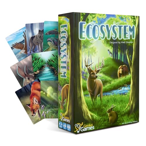 Ecosystem - A Family Card Game about Building Habitats | Learn about Animals, Ecology & Biodiversity for Kids, Adults, Families or the classroom! Fun Board Games for Environmental Science Class - style: Ecosystem
