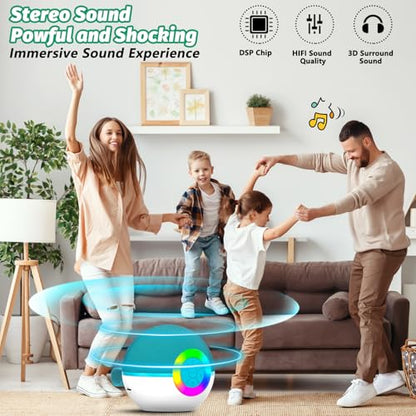 goopow Mini Karaoke Machine Speaker for Kids Adults, Portable Bluetooth Microphone Song Toys with LED Light, Best Chritmas Birthday Festival Gift for 3 4 5 6 7 8+ Year Old Girls Boys (Green-2MIC) - color: Green-2Mic