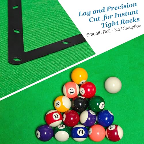 6-Pack Pool Ball Rack Set Magic Rack Sheet Billiards Ball Holder -Triangle Rack Pool Cue Accessories for 8-Ball, 9-Ball & 10-Ball Billiard Games