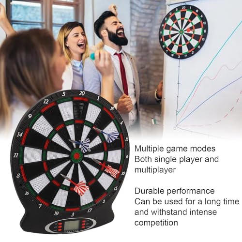 SUNGOOYUE Electronic Dartboard, Built in High Resistance Capacitance Technology Auto Scoring Board Set with and Multiplayer Mode, for Family Office Entertainment