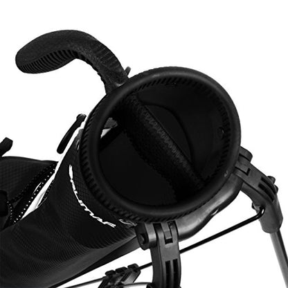 Orlimar Pitch ’n Putt Lightweight Sunday Golf Bag with Stand, Ultra-Light Carry Design, Two-Way Divider Top, Shoulder Strap, Compact Carry Golf Bag for Men & Women - color: Black