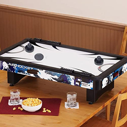 Air Hockey Pucks and Paddles, Air Hockey Pucks Air Hockey Replacement Set Ice Hockey Pushers Pucks Paddles Table Family Game Black - color: Black