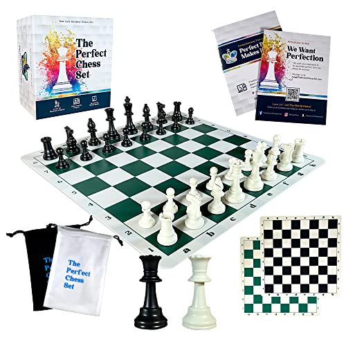 MegaChess Staunton Triple Weighted Chess Set - 3.8" King, 2 Boards, 34 Pieces, Over 2 lbs, Ages 8+ - size: Classic Heavyweight Edition