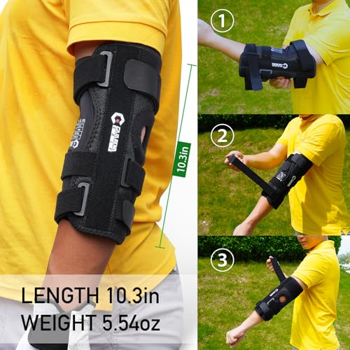 GAIARENA Golf Training Aid Straight Arm Elbow Brace Swing Trainer, Straight Away Swing Trainer Aid to Eliminate Chicken Wing Swing Golf Accessories Practice Equipment Gifts for Men Women Beginner - color: Black