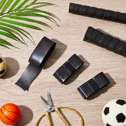 8 Pcs Foosball Wraps Foosball Table Parts Foosball Handle Grips Wraps Foosball Table Replacement Accessories with Velvety Comfort for Tournament Anti Slip and Absorbent Grip, Black