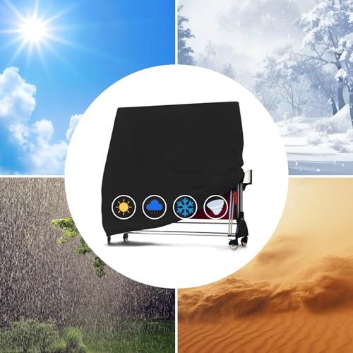 Ping Pong Table Cover Outdoor Table Tennis Table Premium Waterproof PU Coating All Weather Protection Covers