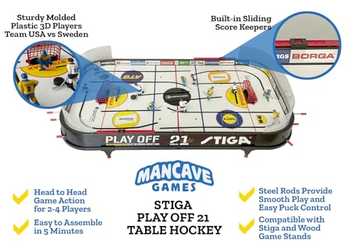 STIGA Playoff 21 Table Hockey Game USA vs Sweden