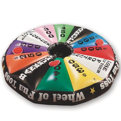 S&S Worldwide Wheel of Fun Inflatable Toss Game. Game Show Style Fun in a Jumbo Toss Game! Includes 50" Inflatable Target, 6 Beanbags and Instructions.