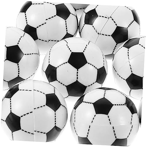 PRETYZOOM 10pcs Injection Small Footballs for Boys and Girls Mini Soccer Balls for Foosball Table Replacement Balls for Boys and Girls Soccer