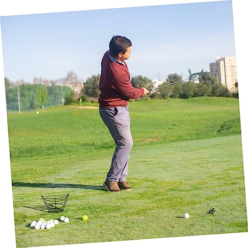 Golf Practice Carrying Holder Metal Balls Baskets Steel Wire Black Storage Basket Portable Durable