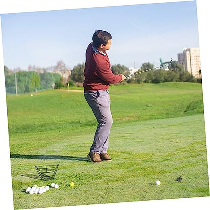 Golf Practice Carrying Holder Metal Balls Baskets Steel Wire Black Storage Basket Portable Durable