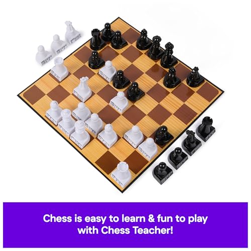 Spin Master Games, Cardinal Classics Chess Teacher, Learn to Play Strategy Board Games for Beginners, Chess Set for Kids, 2 Players, for Ages 8 & Up - style: Tic Tac Toe