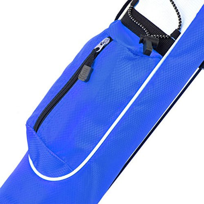 Orlimar Pitch ’n Putt Lightweight Sunday Golf Bag with Stand, Ultra-Light Carry Design, Two-Way Divider Top, Shoulder Strap, Compact Carry Golf Bag for Men & Women - color: Blue