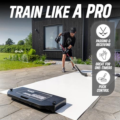 Better Hockey Extreme Passer Puck Rebounder - Clamp-On Pro Professional Quality Sports Training Aid for Passing, Shooting and One Timers - 30 Inch Size