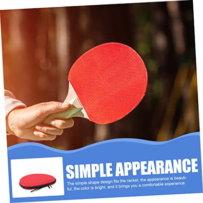 Toddmomy Table Tennis Paddle Bag Storage Case Ball Pocket Lightweight Compact Design for and Protection of Rackets and Balls