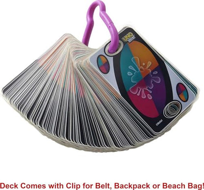 Mattel Games UNO Flip! Splash Card Game for Kids, Adults & Game Night with Water-Resistant Double-Sided Cards - style: Uno Flip Splash