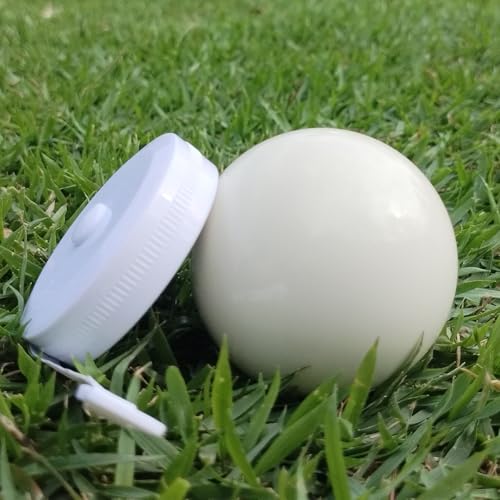 Pallino Ball Replacement for Bocce and Boule Game, Tournament Quality 2.24 In/57 mm White Bocce Pallino Ball Replacement - Including White Measuring Rope
